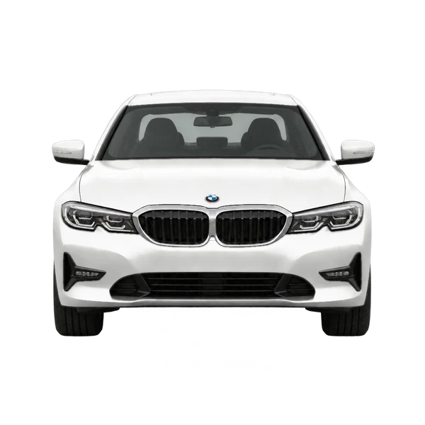 2025 BMW 3 Series in weiß, Ansicht: Front