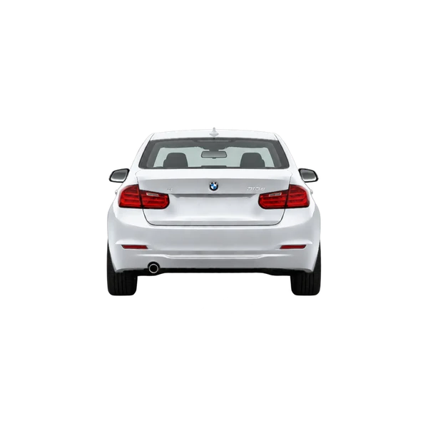 BMW 318D SE 2014 prata, vista traseira
