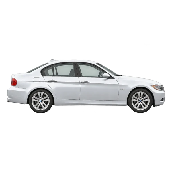 2007 BMW 320i in Silber, Ansicht: Seite (nach rechts gewandt)
