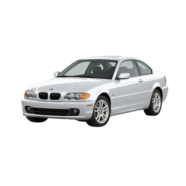 2006 BMW 325Ci in Silber, Ansicht: Dreiviertelansicht vorne (nach links gerichtet)