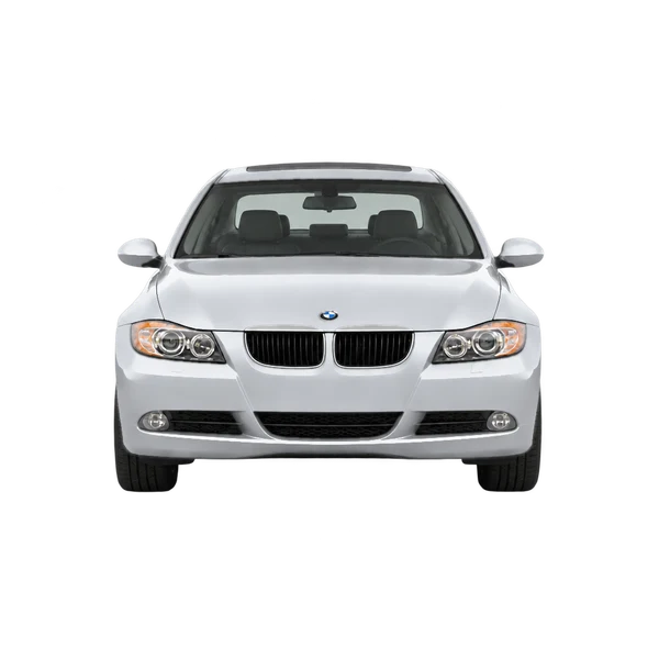 BMW 325i 2006 en plateado, vista frontal