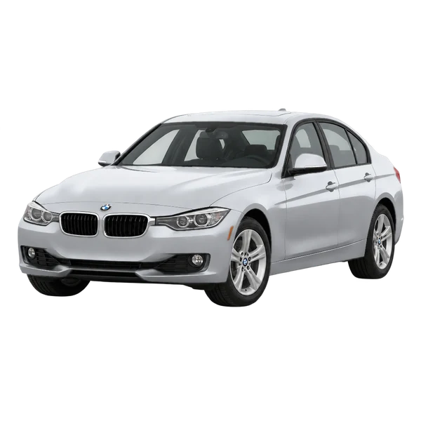 2013 BMW 328 in Silber, Ansicht: Dreiviertelansicht vorne (nach links gerichtet)