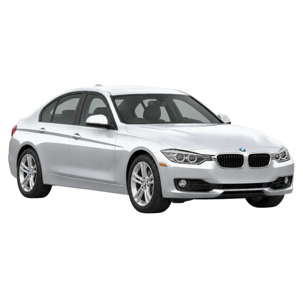 2015 BMW 328 in Silber, Ansicht: Dreiviertelansicht vorne (nach links gerichtet)