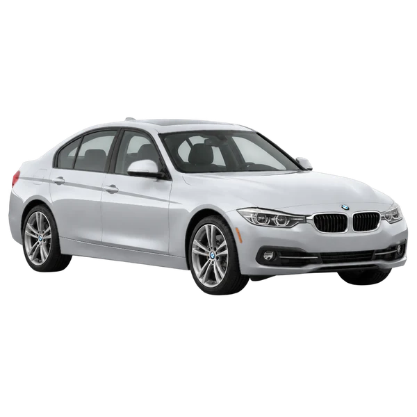 2016 BMW 328 in Silber, Ansicht: Dreiviertelansicht vorne (nach links gerichtet)