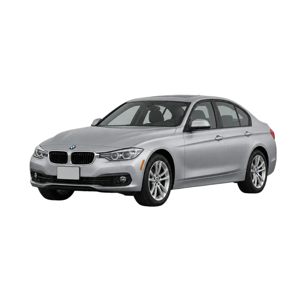 BMW 328i 2016 argent, vue trois-quarts avant (orienté vers la gauche)