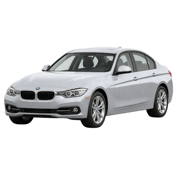 2016 BMW 330 in Silber, Ansicht: Dreiviertelansicht vorne (nach links gerichtet)