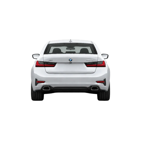 BMW 330E Xdrive 2022 argent, vue arrière