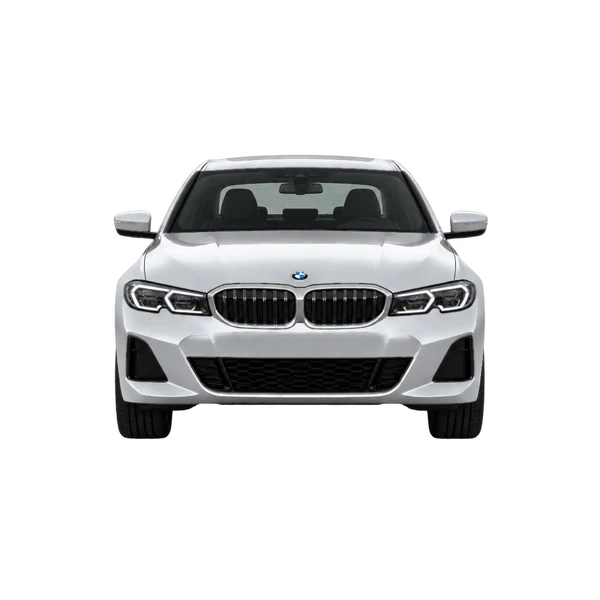 2026 BMW 330e in Silber, Ansicht: Front
