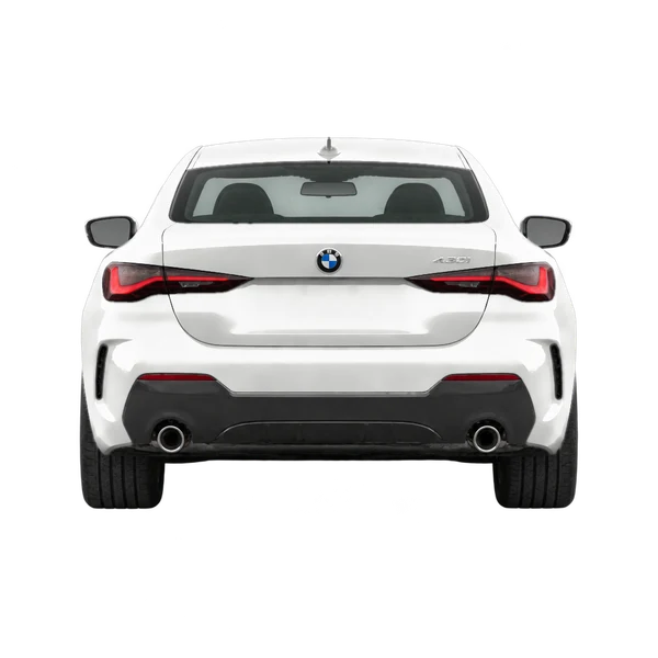 BMW 4 Series 2021 blanc, vue arrière