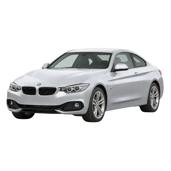 2016 BMW 430 in Silber, Ansicht: Dreiviertelansicht vorne (nach links gerichtet)