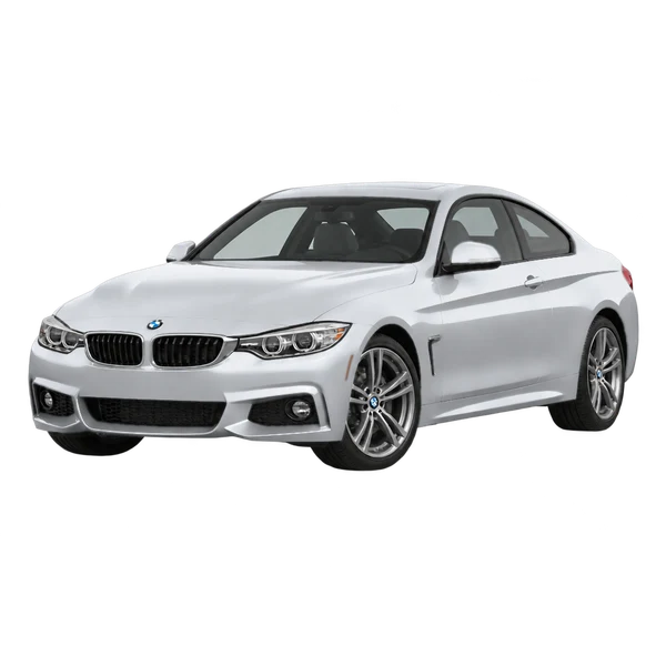 2019 BMW 430 in Silber, Ansicht: Dreiviertelansicht vorne (nach links gerichtet)