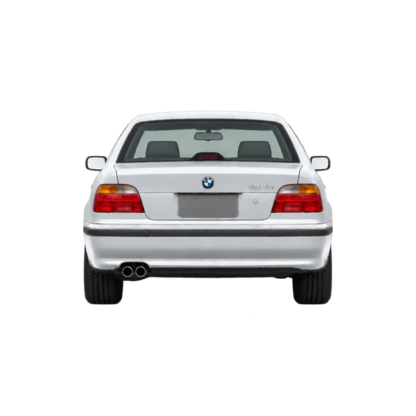 シルバーの1996 BMW 5 Series（リアビュー）