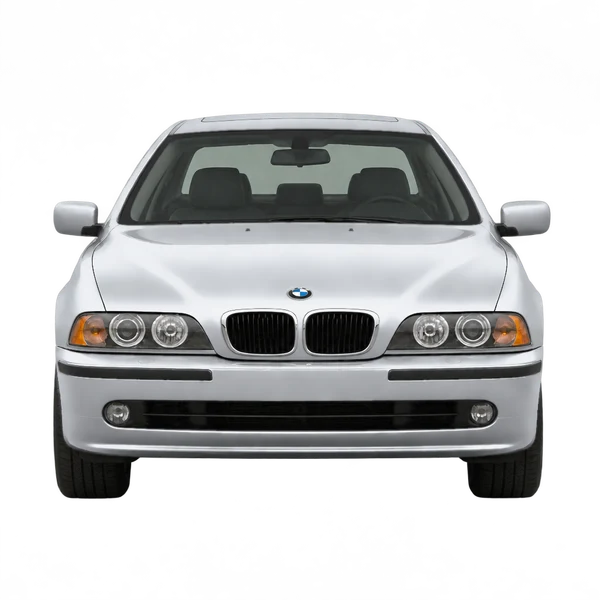 シルバーの2003 BMW 5 Series（正面ビュー）