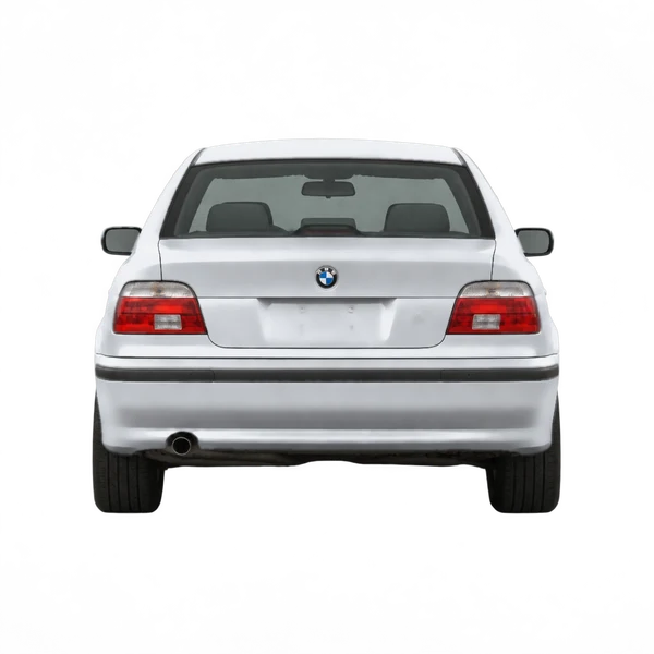 シルバーの2003 BMW 5 Series（リアビュー）