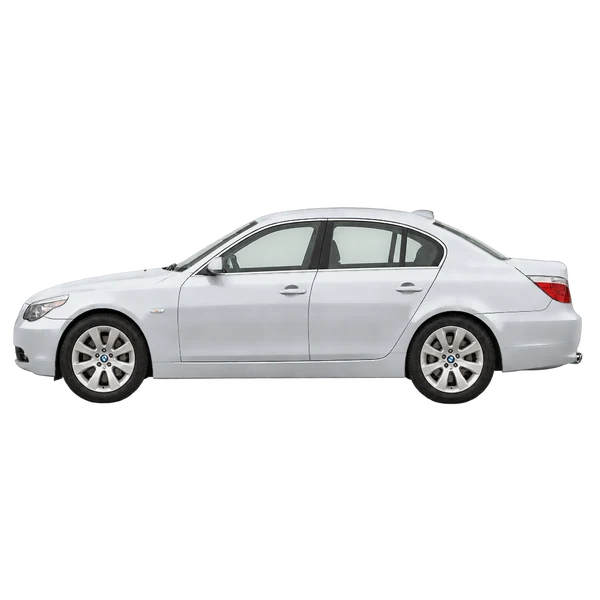 2010 BMW 5 Series in Silber, Ansicht: Seite (nach links gerichtet)