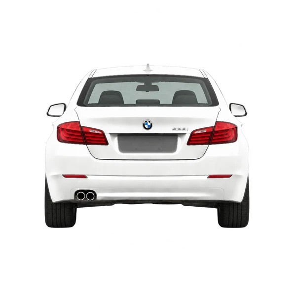 ホワイトの2011 BMW 5 Series（リアビュー）