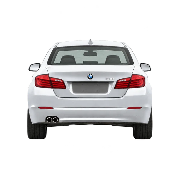 BMW 5 Series 2016 argent, vue arrière