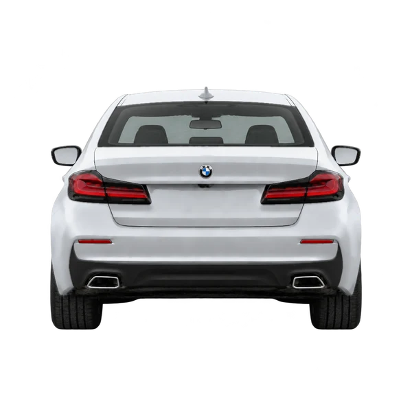 2023 BMW 5 Series in Silber, Ansicht: Heck