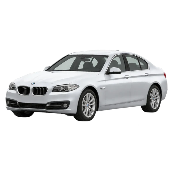 2017 BMW 528I — Front three-quarter (facing left), silver