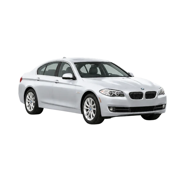 silver 2013 BMW 530i front three-quarter (facing right) view
