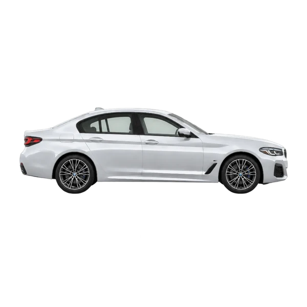 2023 BMW 530i in Silber, Ansicht: Seite (nach rechts gewandt)