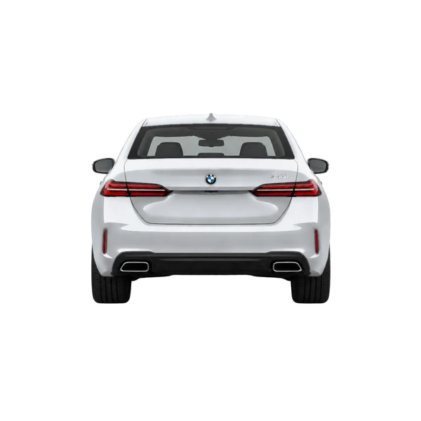 silver 2027 BMW 530i rear view