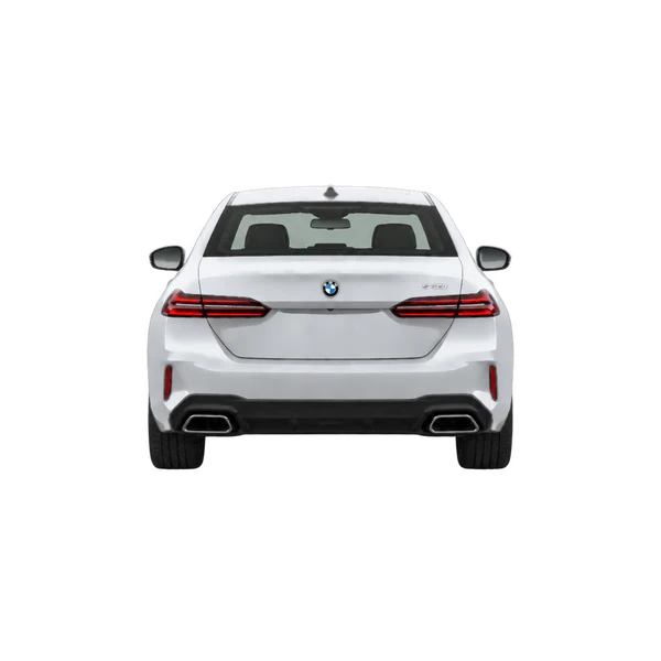 2024 BMW 540i in Silber, Ansicht: Heck