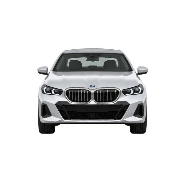 2025 BMW 550e in Silber, Ansicht: Front