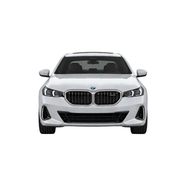 2026 BMW 550e in Silber, Ansicht: Front