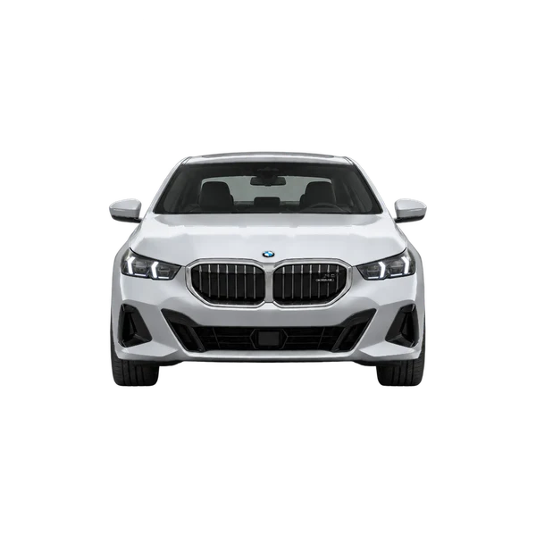 2027 BMW 550e in Silber, Ansicht: Front