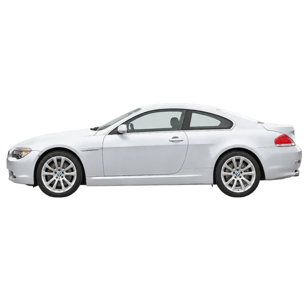 BMW 6 Series 2005 prata, vista lateral (voltada para a esquerda)