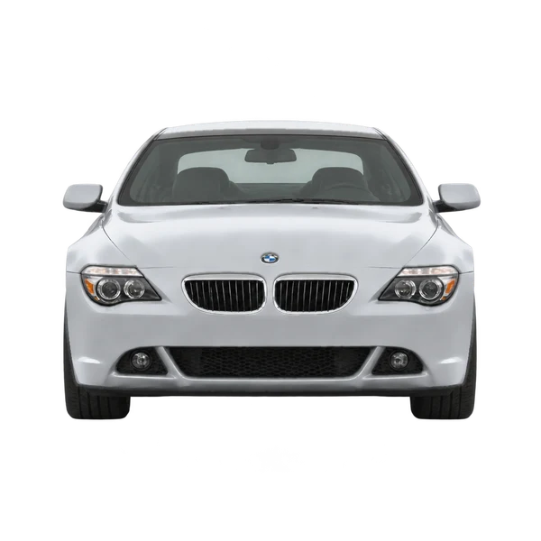 BMW 6 Series 2007 باللون فضي، منظر أمامي