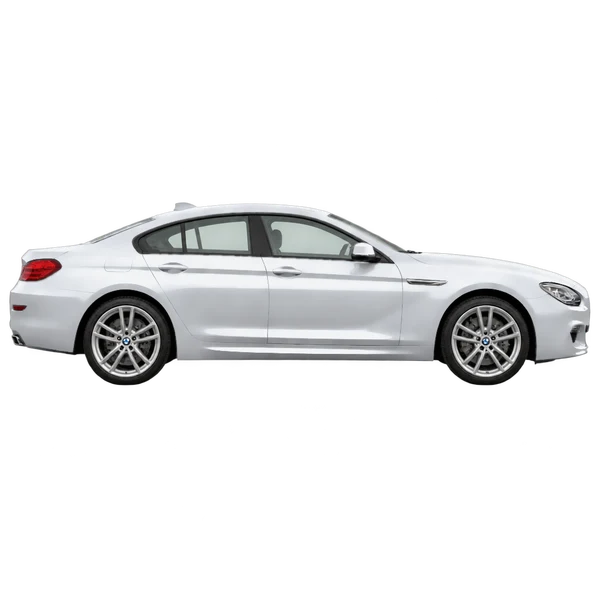 BMW 6 Series 2014 باللون فضي، منظر منظر جانبي (باتجاه اليمين)
