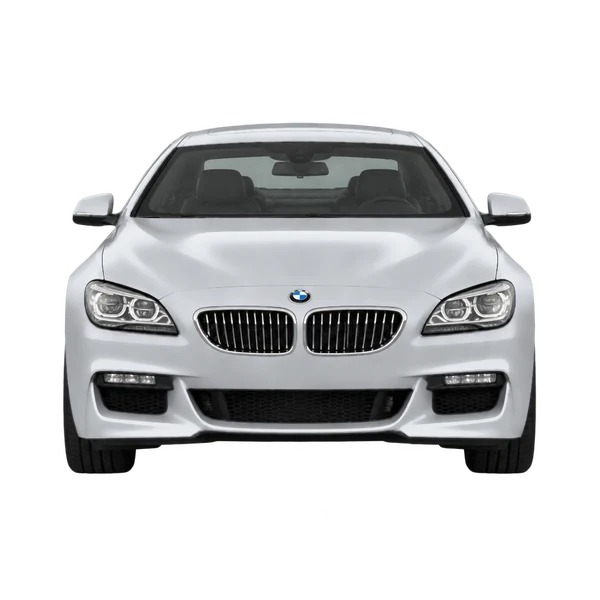 BMW 6 Series 2016 باللون فضي، منظر أمامي