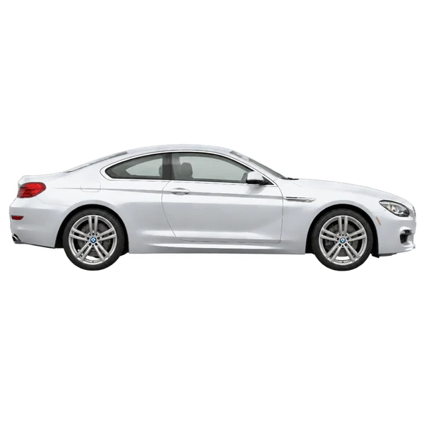 BMW 6 Series 2016 باللون فضي، منظر منظر جانبي (باتجاه اليمين)