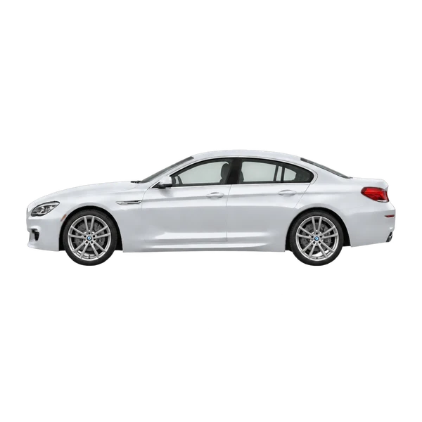 BMW 6 Series 2017 باللون فضي، منظر جانبي (متجه إلى اليسار)