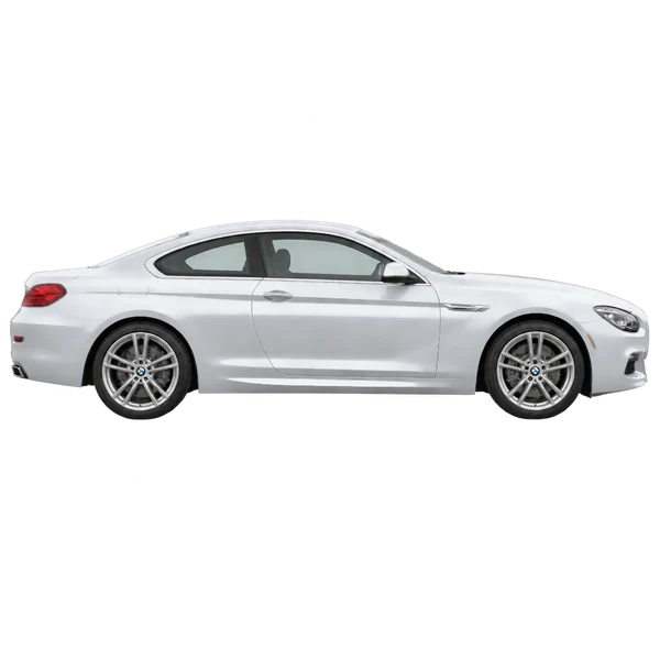 BMW 6 Series 2017 باللون فضي، منظر منظر جانبي (باتجاه اليمين)