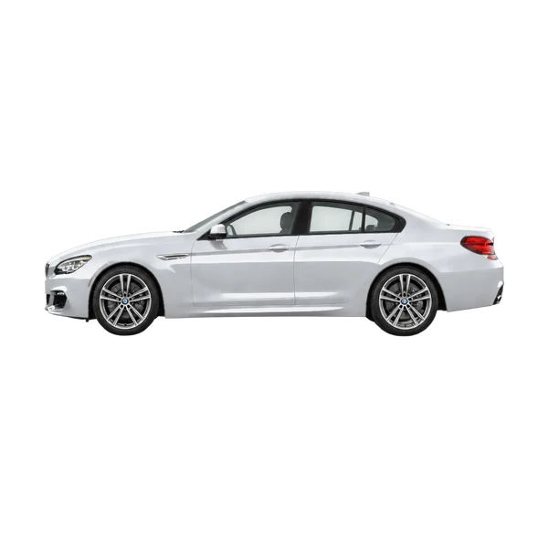 BMW 6 Series 2018 argent, vue côté (vers la gauche)