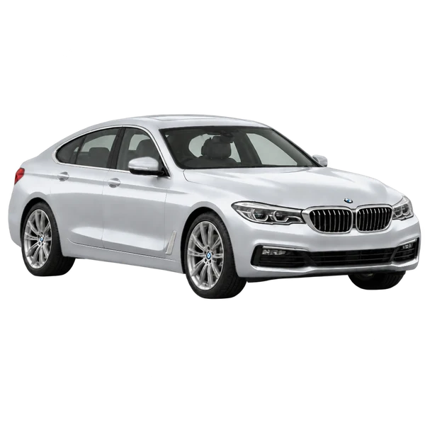 2018 BMW 640D in Silber, Ansicht: Dreiviertelansicht vorne (nach rechts)