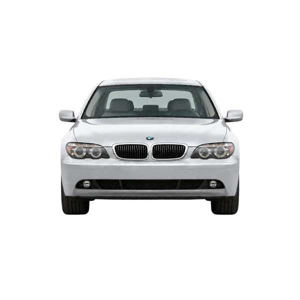 BMW 7 Series 2003 باللون فضي، منظر أمامي