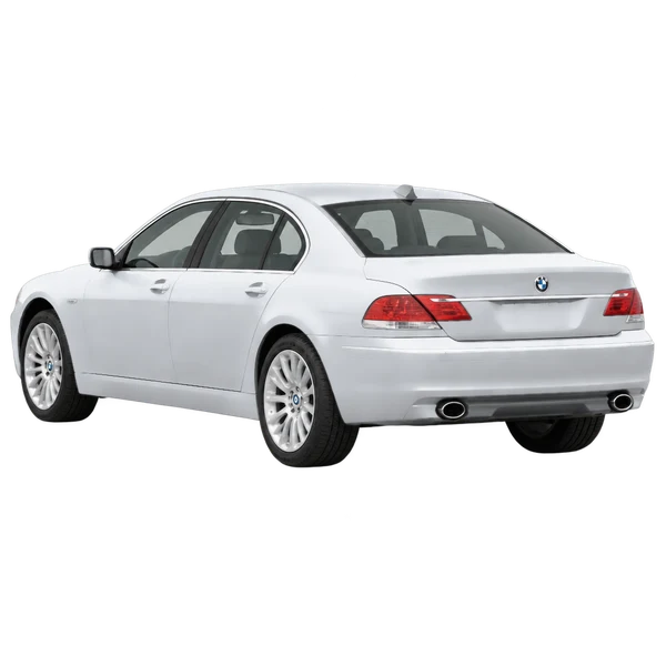 BMW 7 Series 2012 argent, vue trois-quarts arrière (orienté vers la gauche)