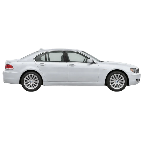 2015 BMW 7 Series in Silber, Ansicht: Seite (nach rechts gewandt)