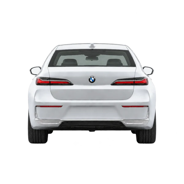 BMW 7 Series 2023 argent, vue arrière