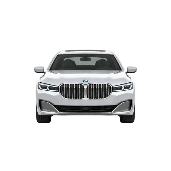 2022 BMW 740i in Silber, Ansicht: Front