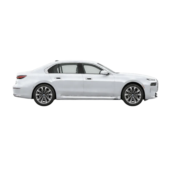 2024 BMW 740i in Silber, Ansicht: Seite (nach rechts gewandt)
