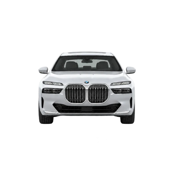 2026 BMW 740i in Silber, Ansicht: Front