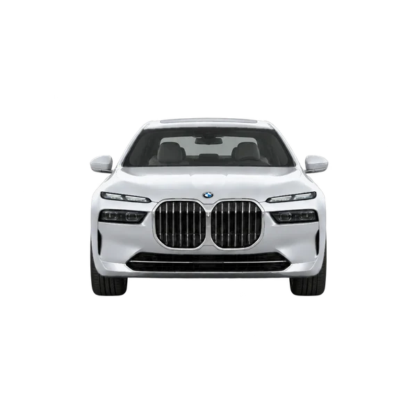 2027 BMW 740i in Silber, Ansicht: Front