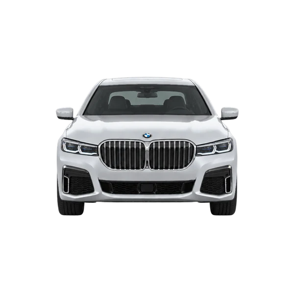 2022 BMW 745e in Silber, Ansicht: Front