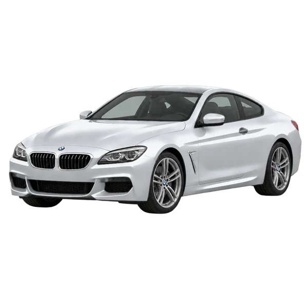 2015 BMW 8 Series in Silber, Ansicht: Dreiviertelansicht vorne (nach links gerichtet)