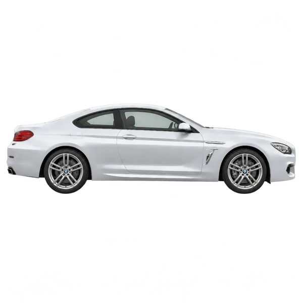 2015 BMW 8 Series in Silber, Ansicht: Seite (nach rechts gewandt)